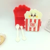 Creative shaped popcorn lunch box, bento box, compartments, student and children's lunch box, fresh-keeping box, cute bento box Application Scenario